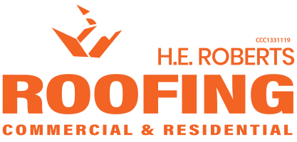 H E Roberts Roofing Logo